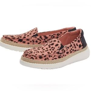 Hey Dude Lena Leopard Slip on Espadrilles Women’s US Size 8